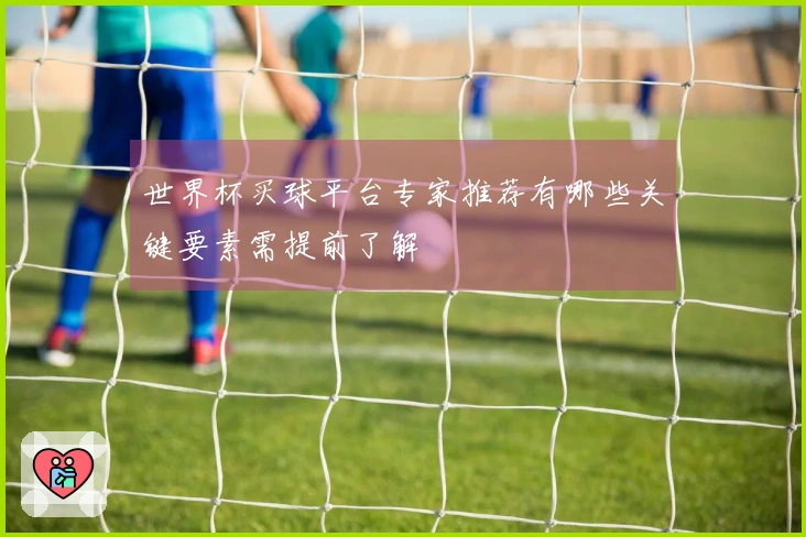 世界杯买球平台专家推荐有哪些关键要素需提前了解